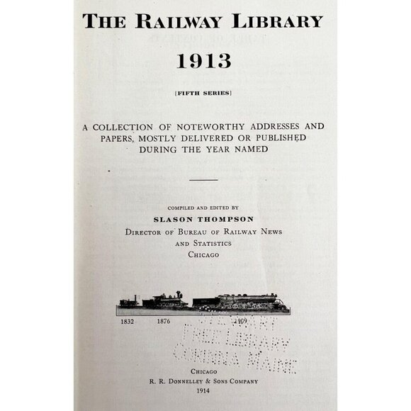 The Railway Library And Statistics 1911-1913 1st Editions HC Book Lot Of 3 E42 - Picture 7 of 8